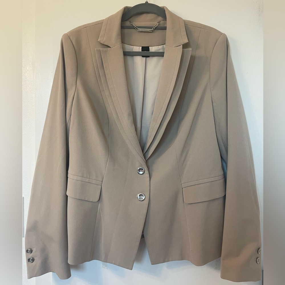 WHBM Khaki Blazer Size 14